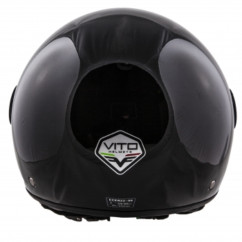 Helm VITO JET LORETO - schwarz-glänzend